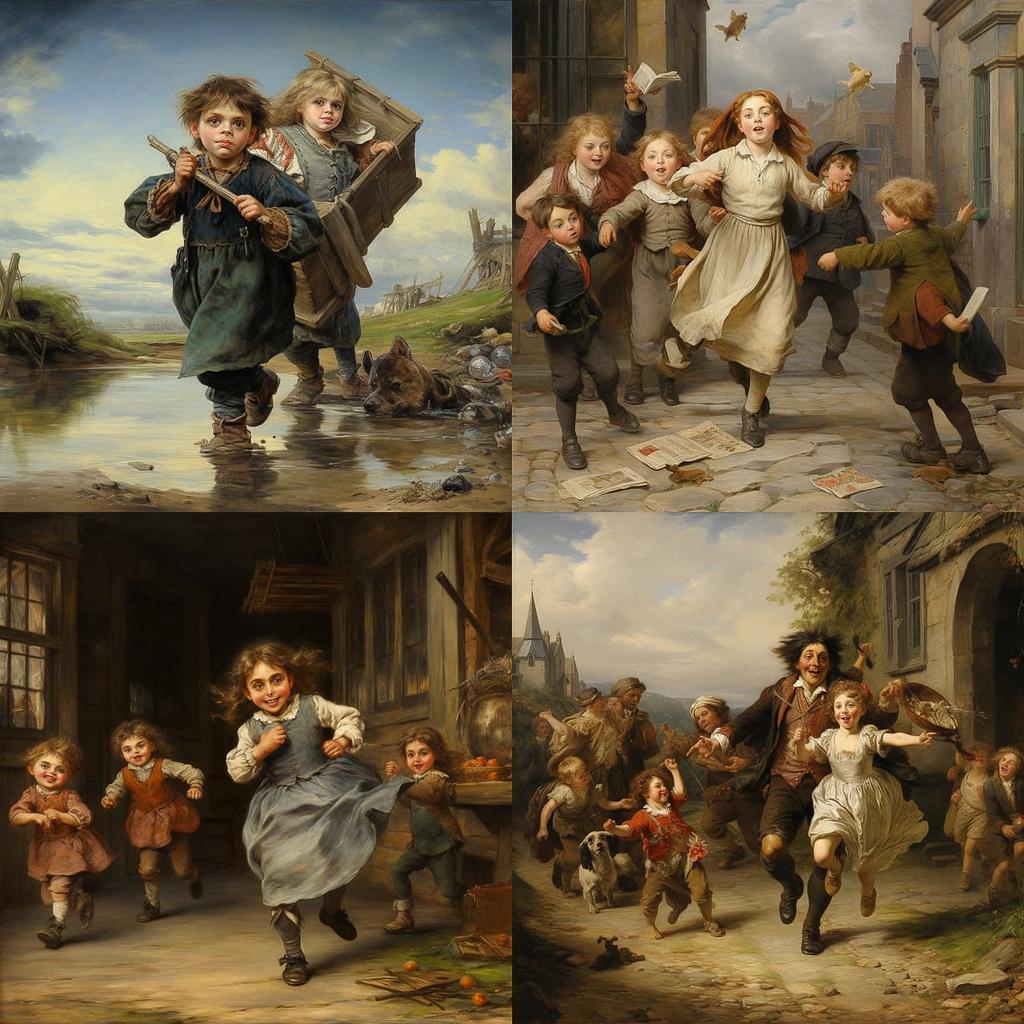 Augustus Edwin Mulready style, Midjourney V5.2, render 1 of 4