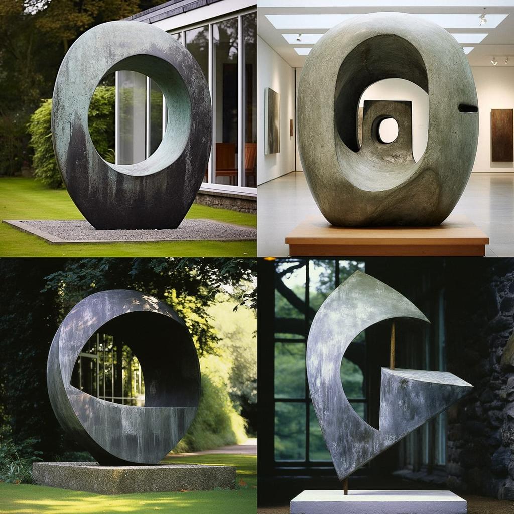 Barbara Hepworth style, Midjourney V5.2, render 1 of 4
