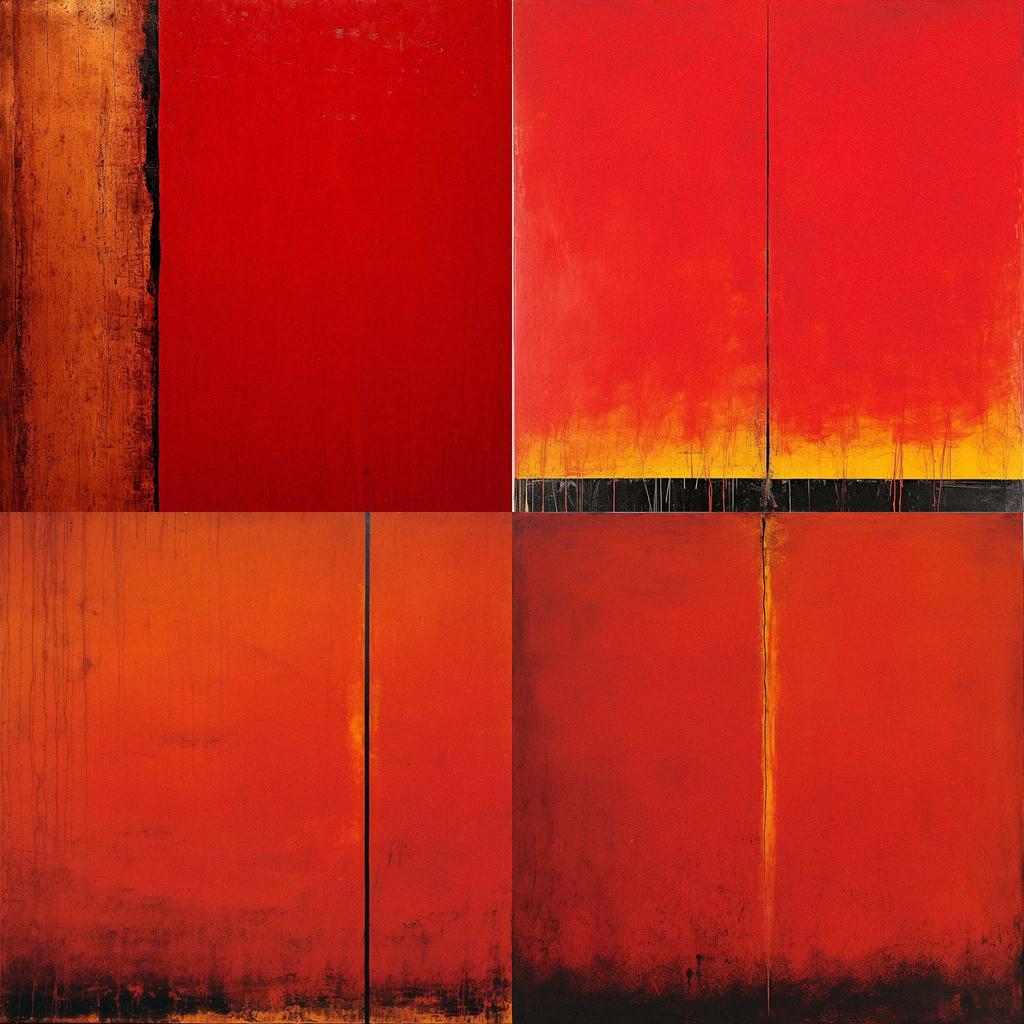 Barnett Newman style, Midjourney V5.2, render 1 of 4