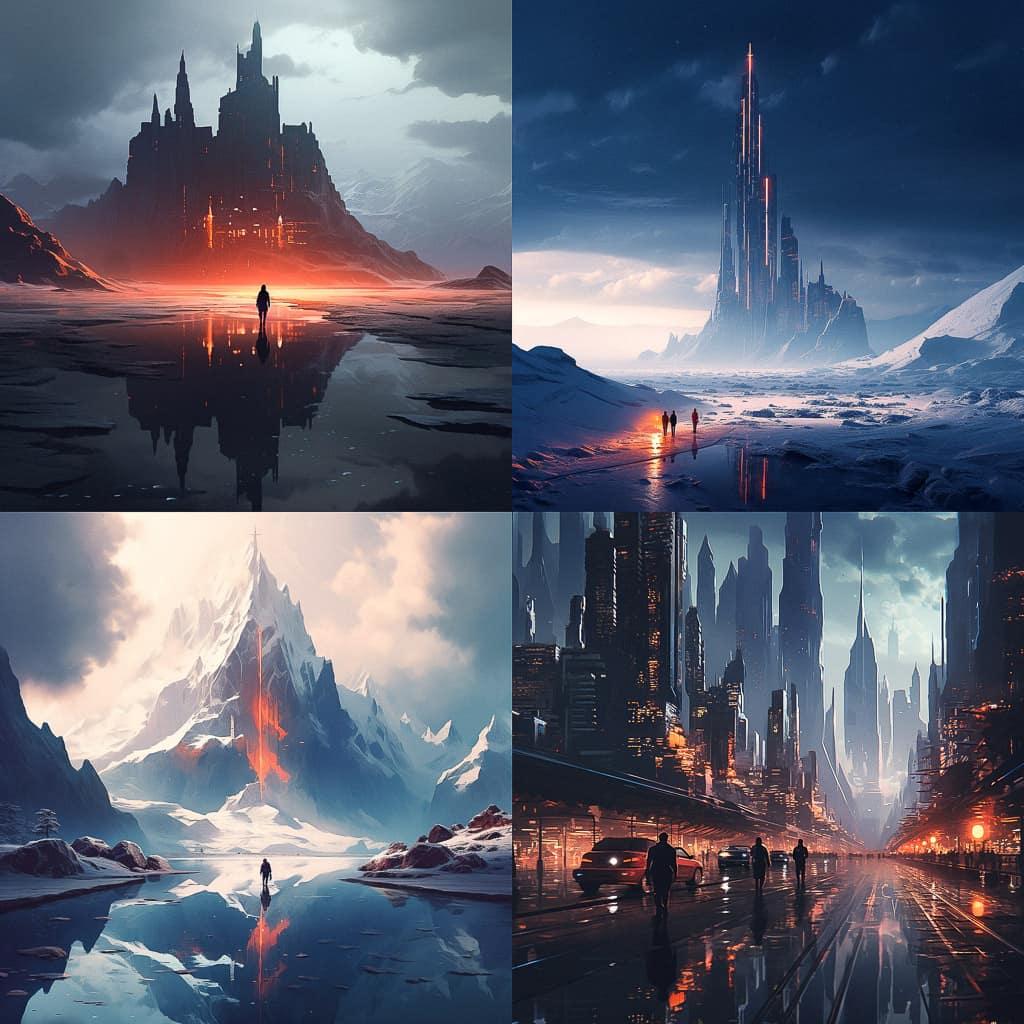 Bastien Grivet style, Midjourney V5.2, render 1 of 4