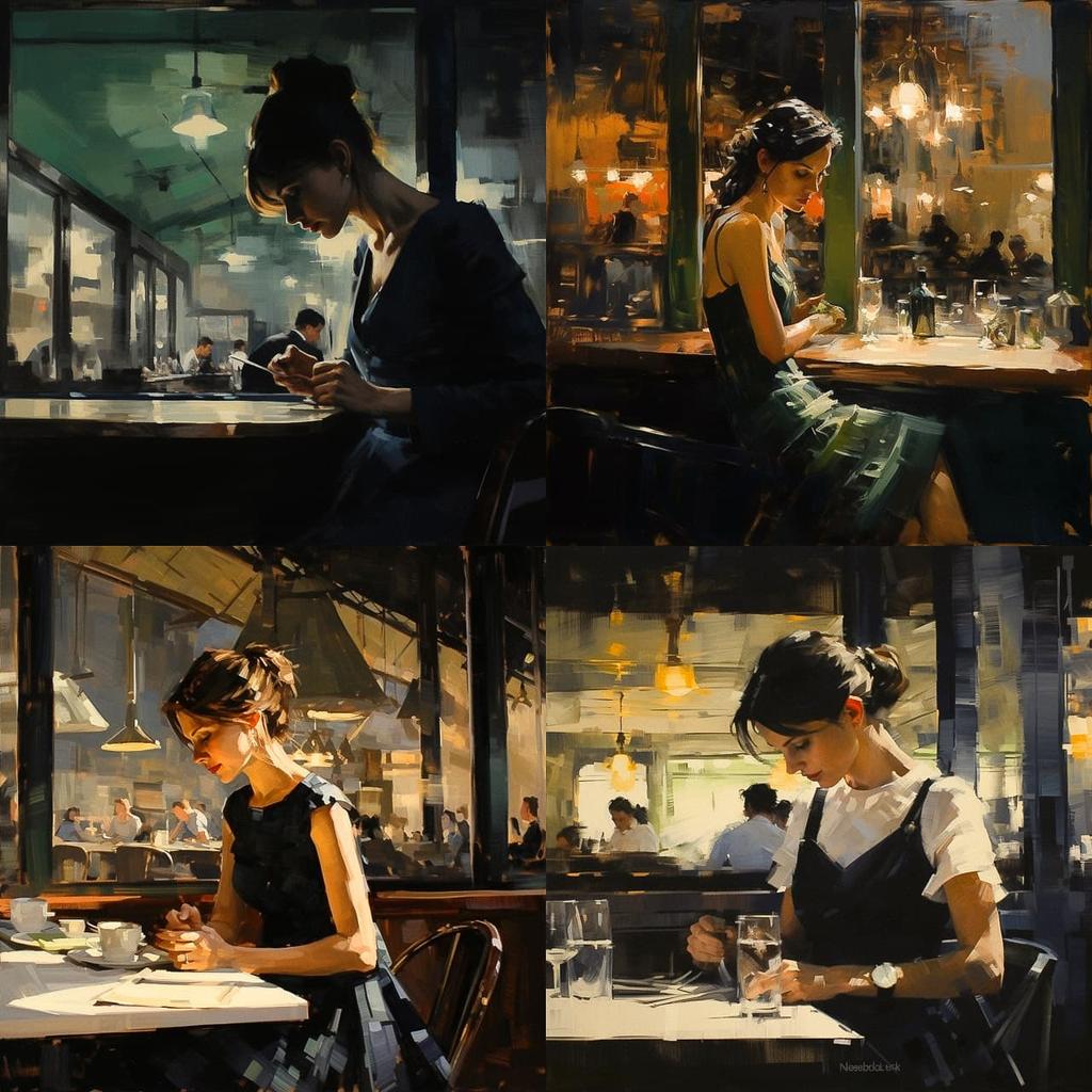 Ben Aronson style, Midjourney V5.2, render 1 of 4