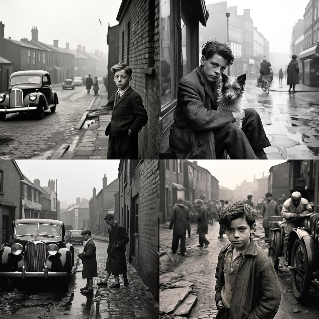 Bert Hardy style, Midjourney V5.2, render 1 of 4