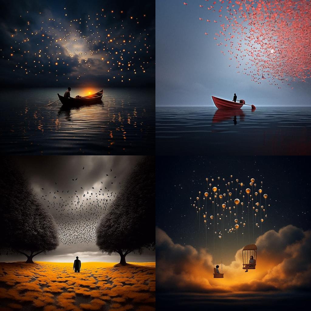 Bess Hamiti style, Midjourney V5.2, render 1 of 4