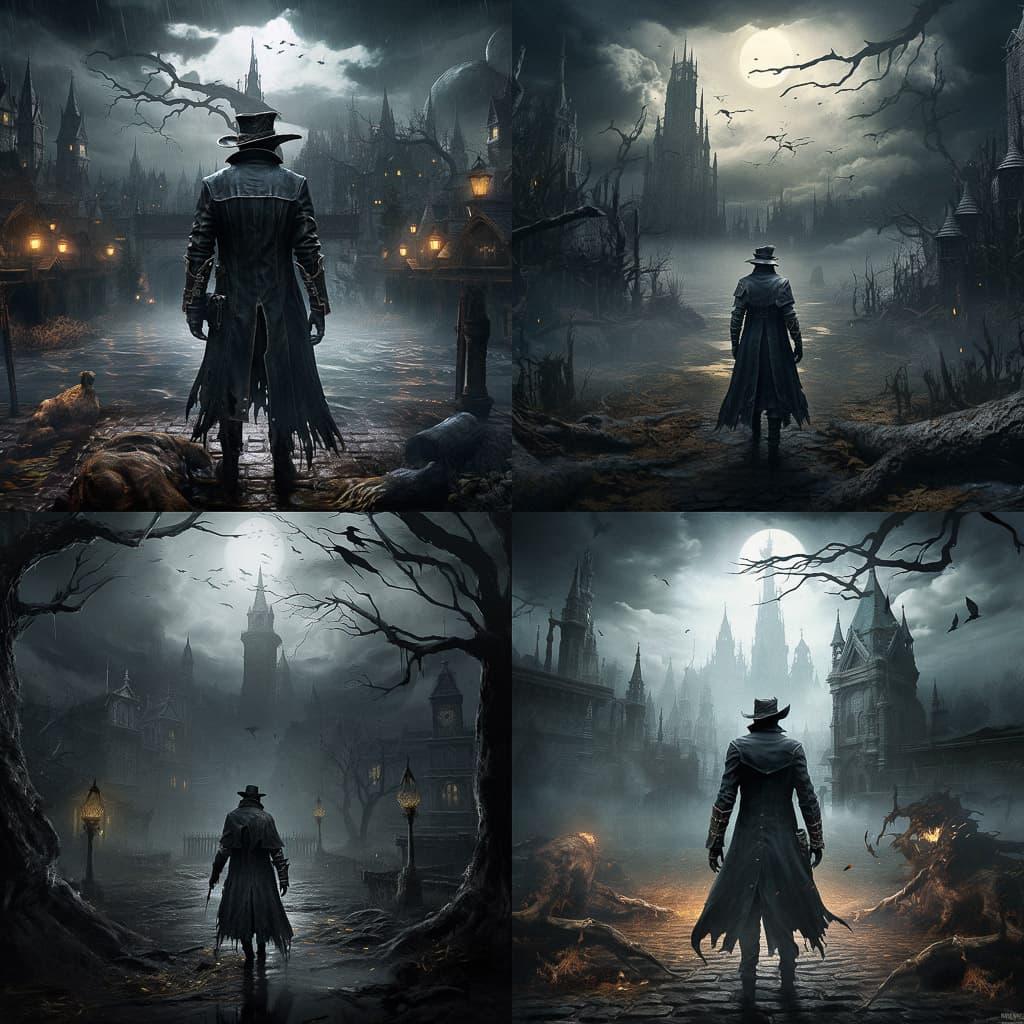 Bloodborne style, Midjourney V5.2, render 1 of 4