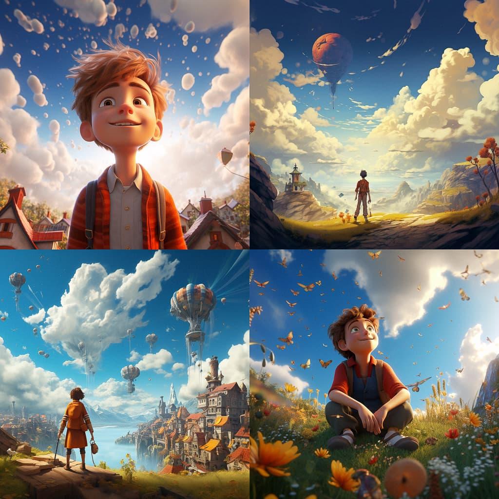 Blue Sky Animation Studio style, Midjourney V5.2, render 1 of 4