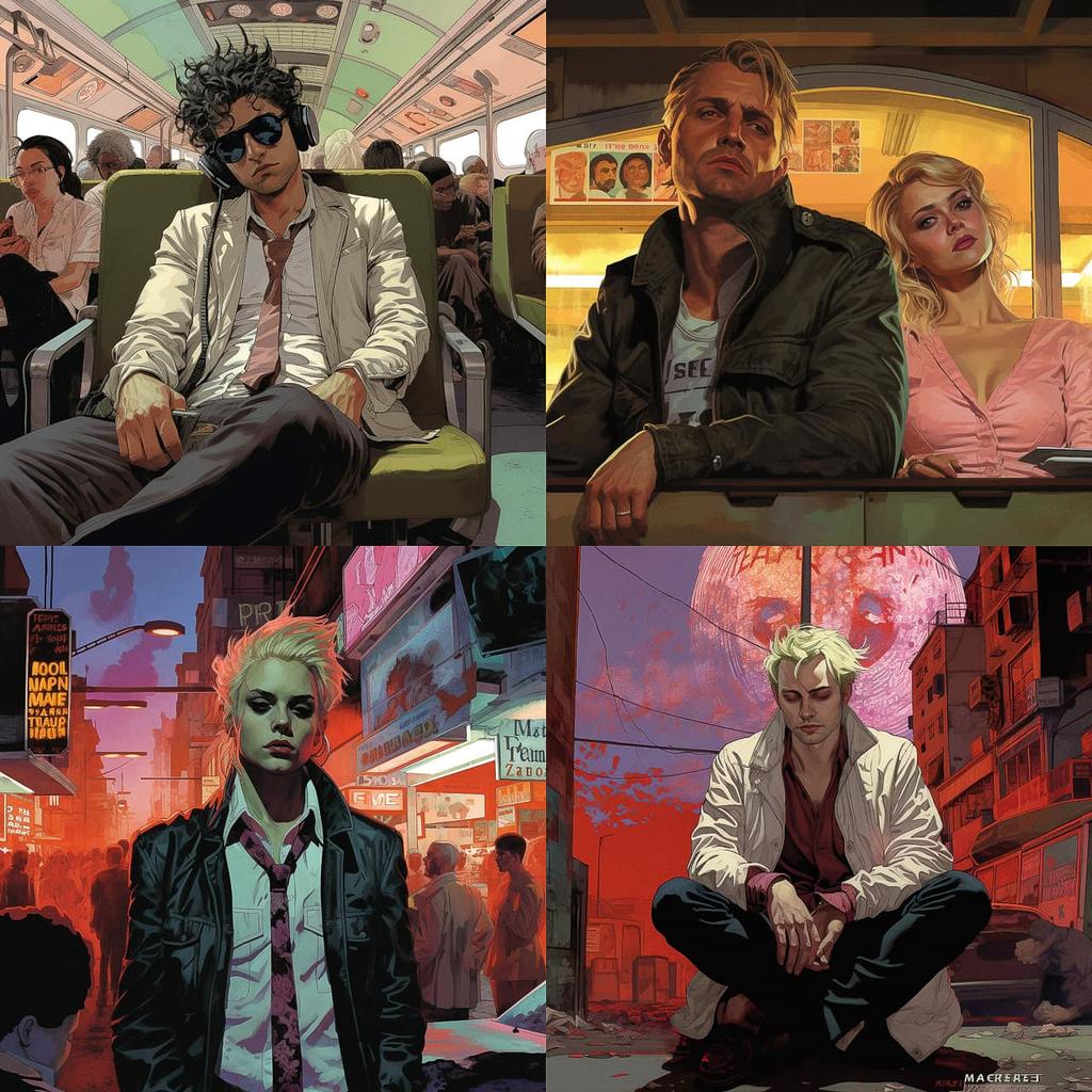 Brian K. Vaughan style, Midjourney V5.2, render 1 of 4