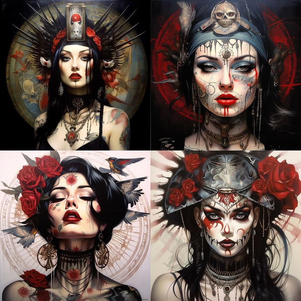 Brian M. Viveros style, Midjourney V5.2, render 1 of 4