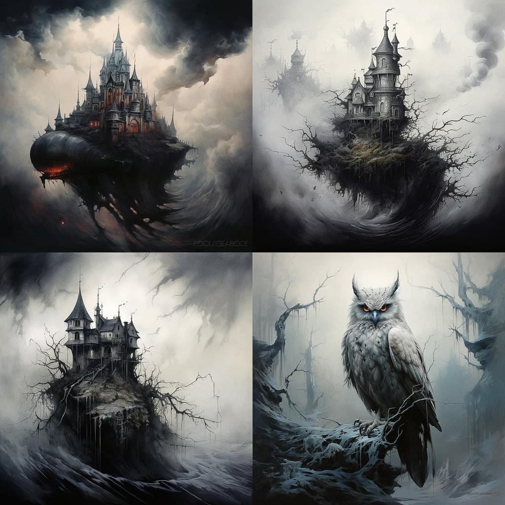 Brian Mashburn style, Midjourney V5.2, render 1 of 4