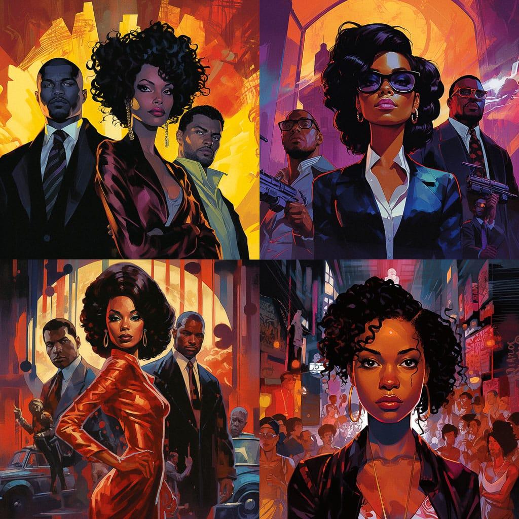 Brian Stelfreeze style, Midjourney V5.2, render 1 of 4
