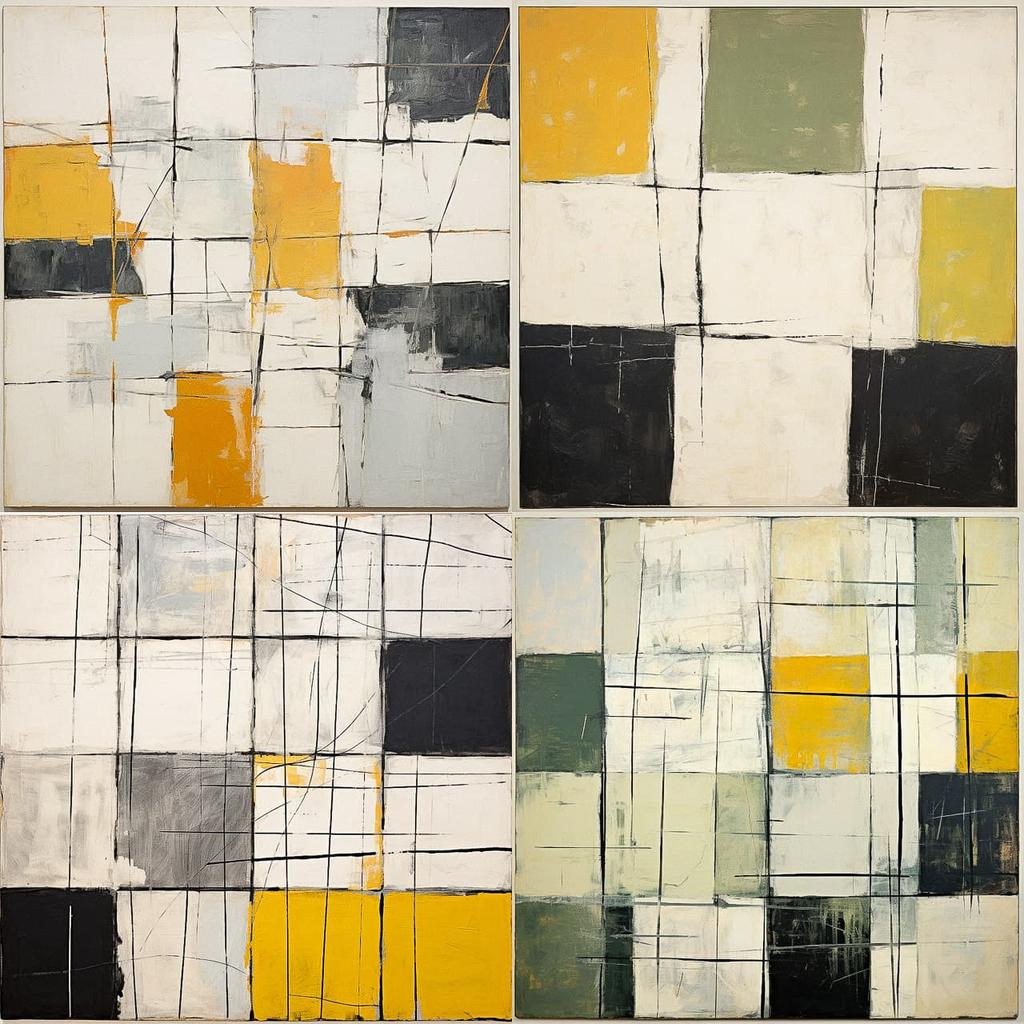 Brice Marden style, Midjourney V5.2, render 1 of 4