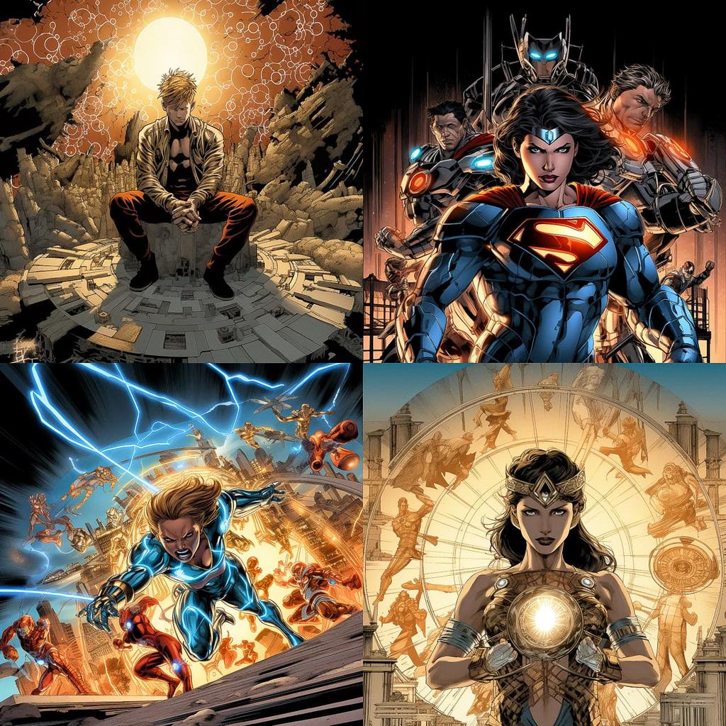 Bryan Hitch style, Midjourney V5.2, render 1 of 4