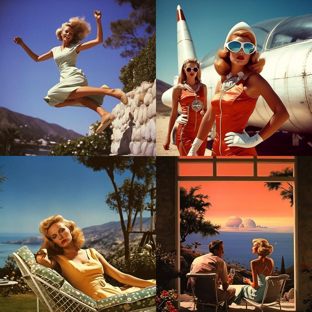 Bunny Yeager style, Midjourney V5.2, render 1 of 4
