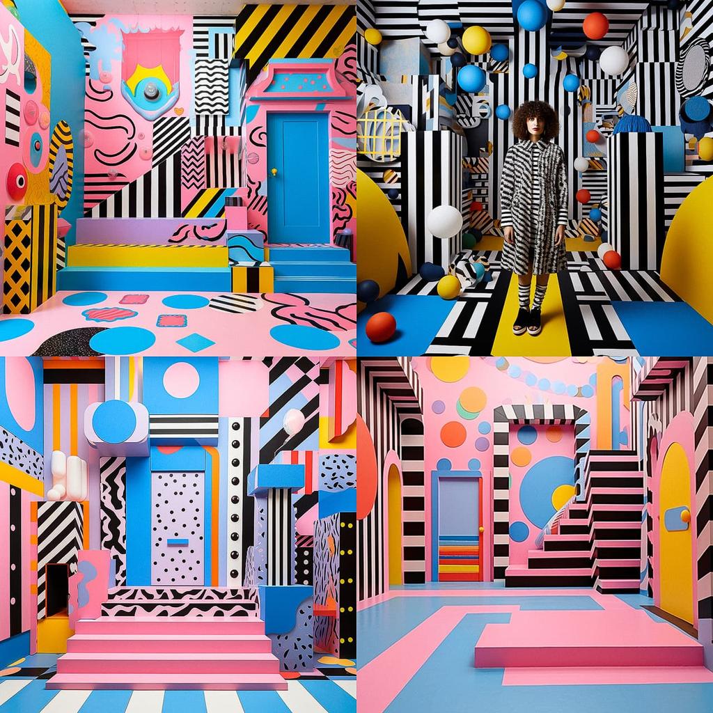 Camille Walala style, Midjourney V5.2, render 1 of 4