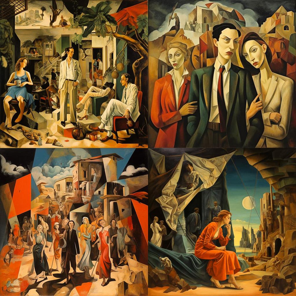 Candido Portinari style, Midjourney V5.2, render 1 of 4