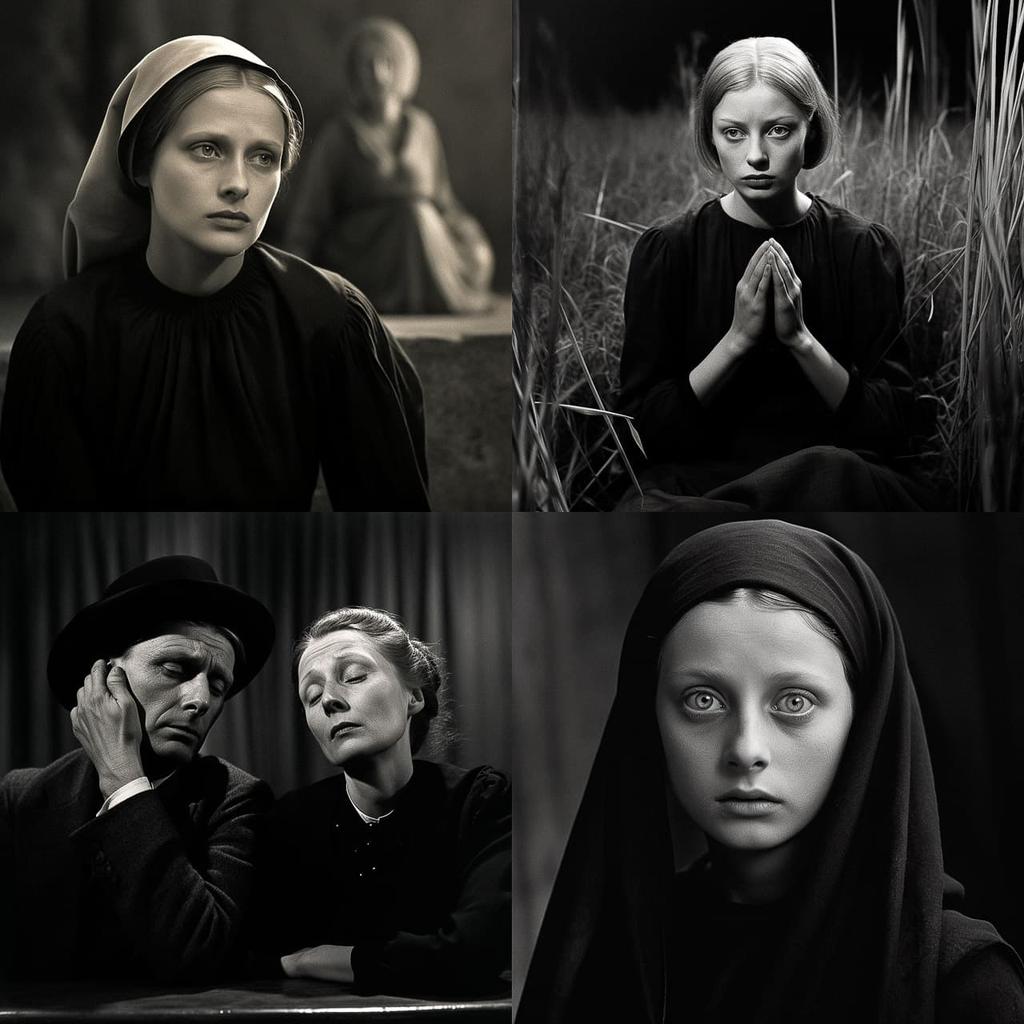 Carl Theodor Dreyer style, Midjourney V5.2, render 1 of 4