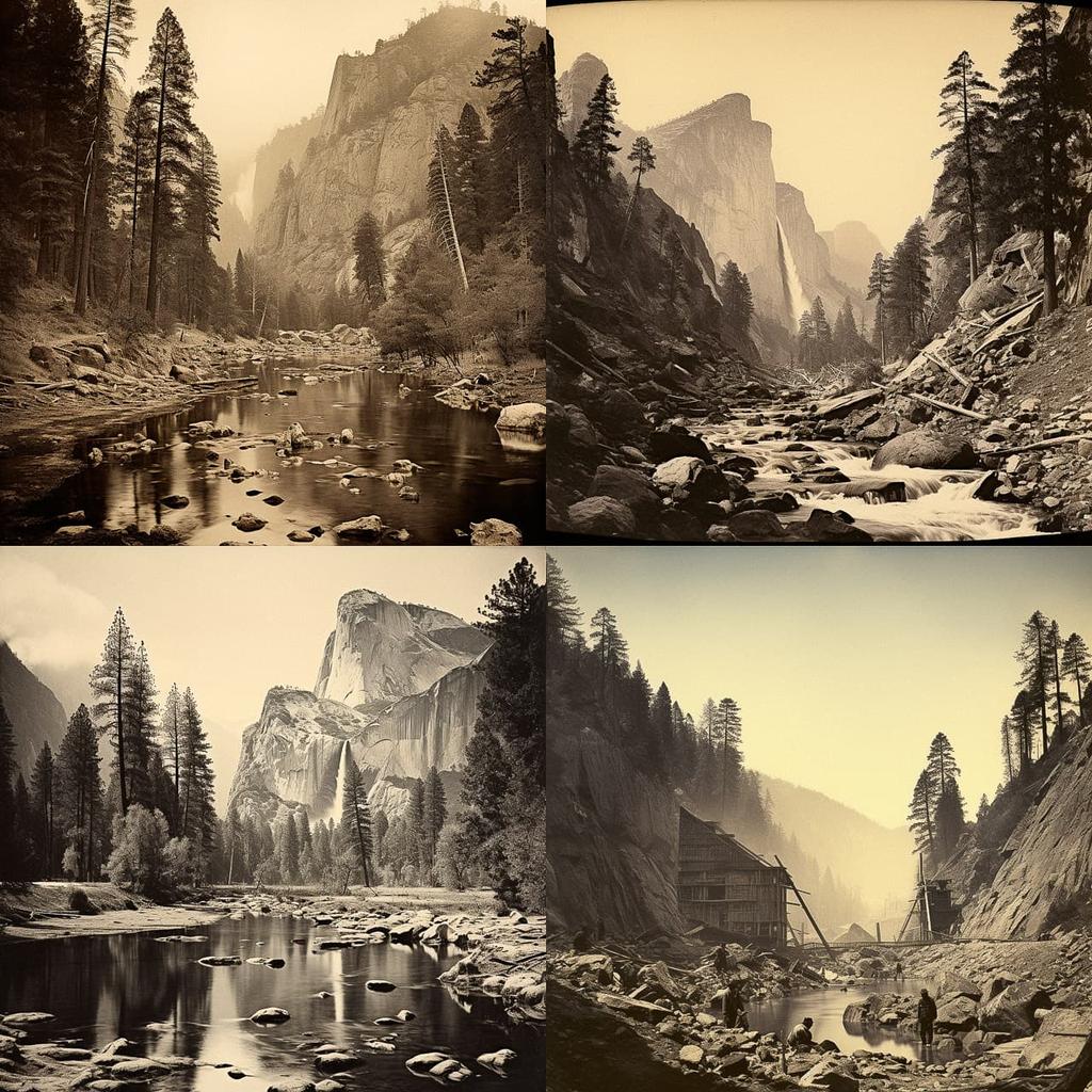 Carleton Watkins style, Midjourney V5.2, render 1 of 4