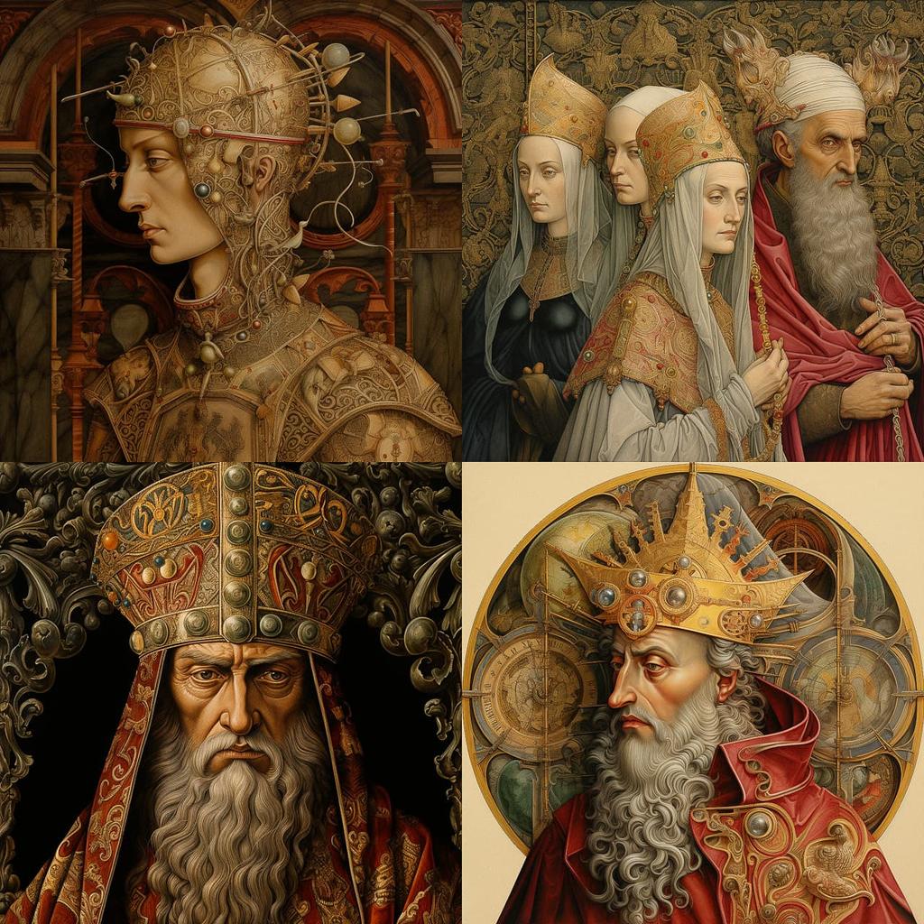 Carlo Crivelli style, Midjourney V5.2, render 1 of 4