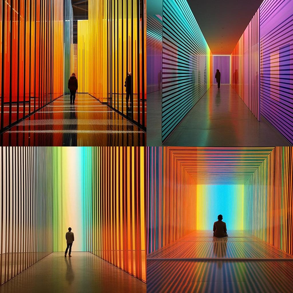 Carlos Cruz-Diez style, Midjourney V5.2, render 1 of 4