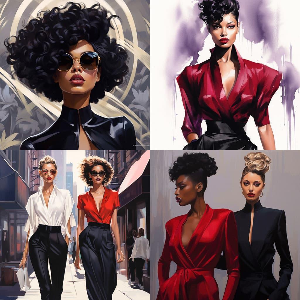 Carly Cushnie style, Midjourney V5.2, render 1 of 4