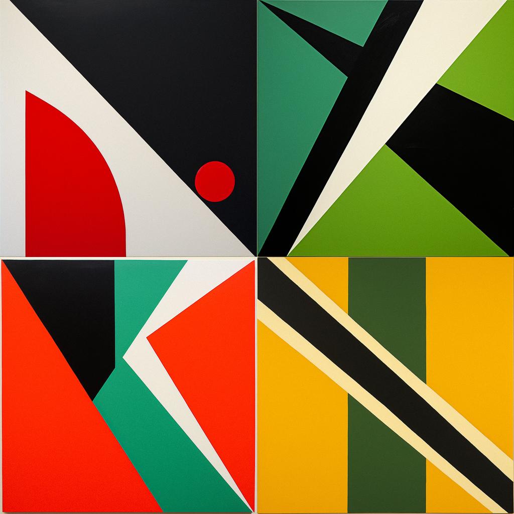 Carmen Herrera style, Midjourney V5.2, render 1 of 4