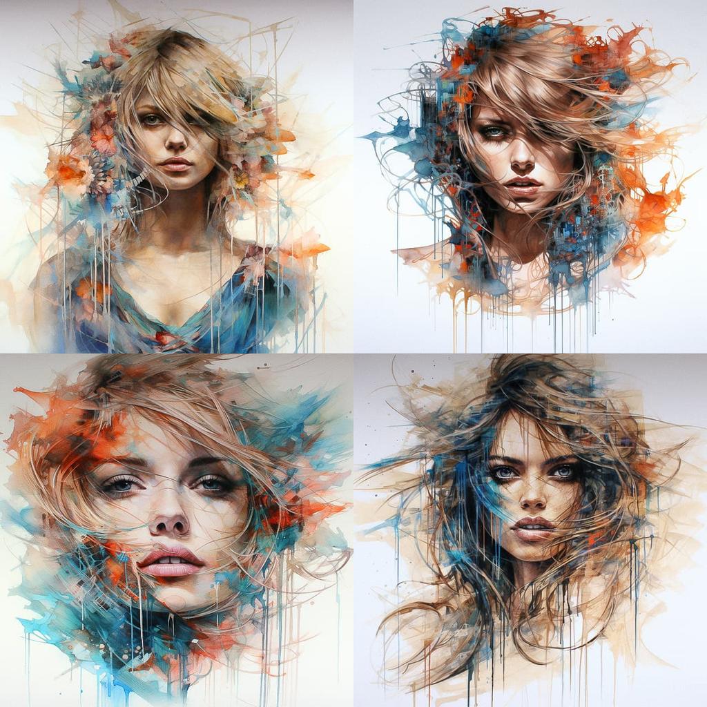 Carne Griffiths style, Midjourney V5.2, render 1 of 4