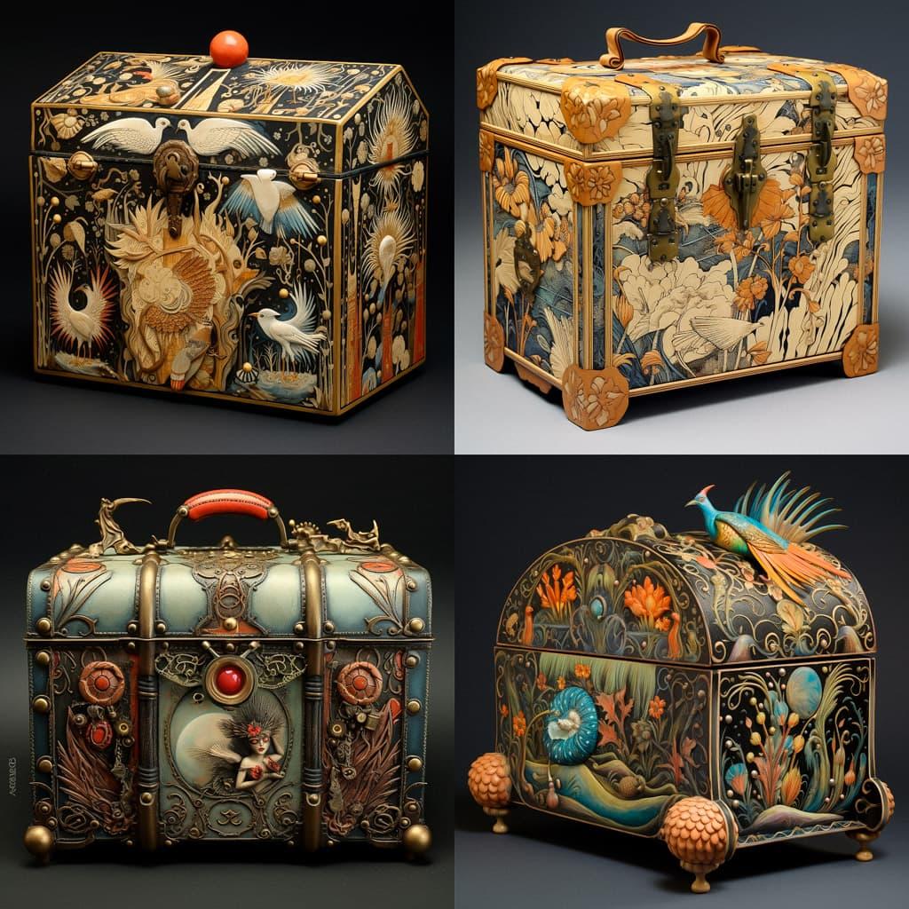 Cartonnage style, Midjourney V5.2, render 1 of 4
