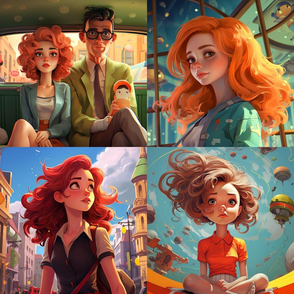 Cartoon style style, Midjourney V5.2, render 1 of 4