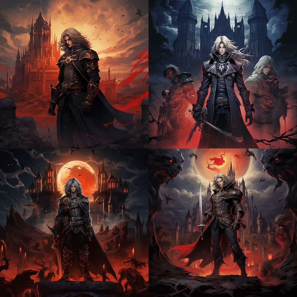 Castlevania style, Midjourney V5.2, render 1 of 4