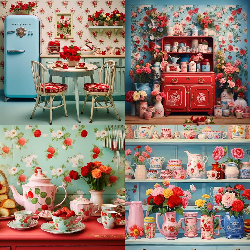 Cath Kidston style, Midjourney V5.2, render 1 of 4