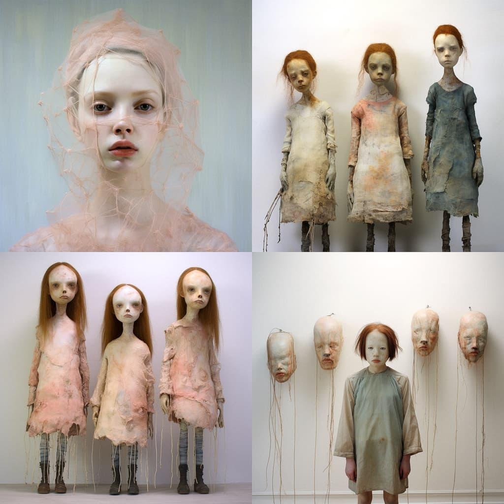Cathy Wilkes style, Midjourney V5.2, render 1 of 4