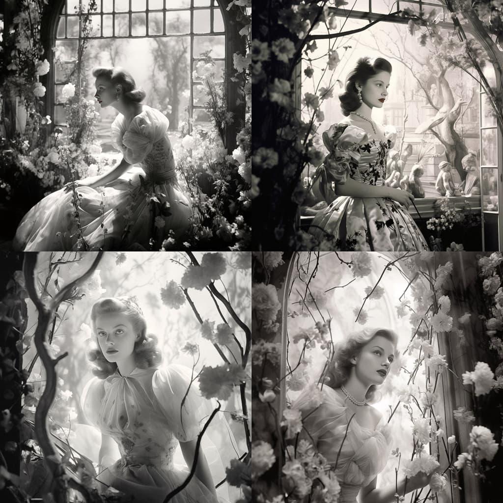 Cecil Beaton style, Midjourney V5.2, render 1 of 4