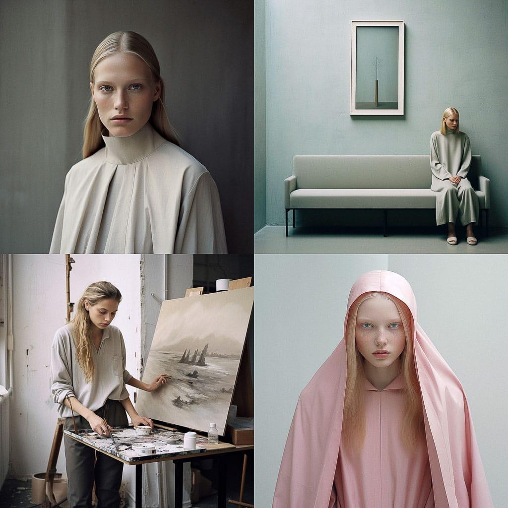 Cecilie Manz style, Midjourney V5.2, render 1 of 4