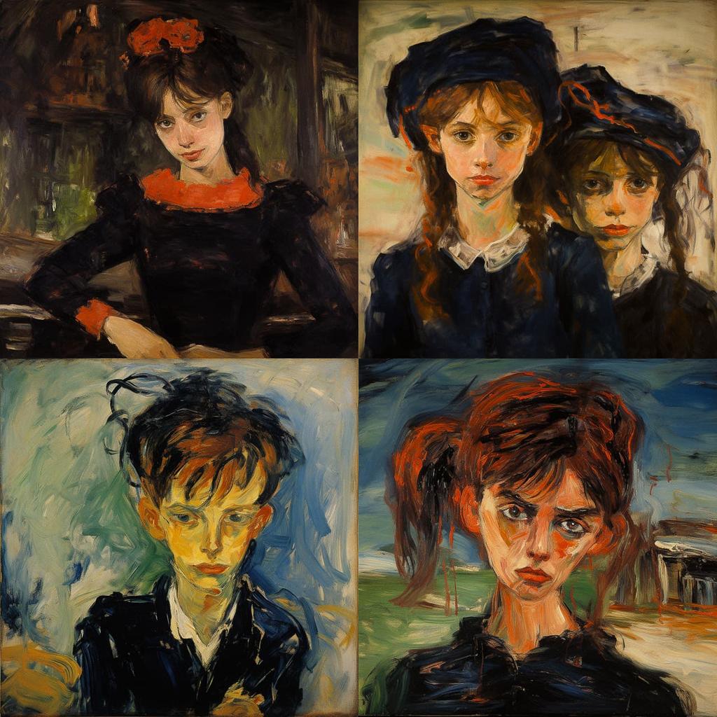 Chaim Soutine style, Midjourney V5.2, render 1 of 4
