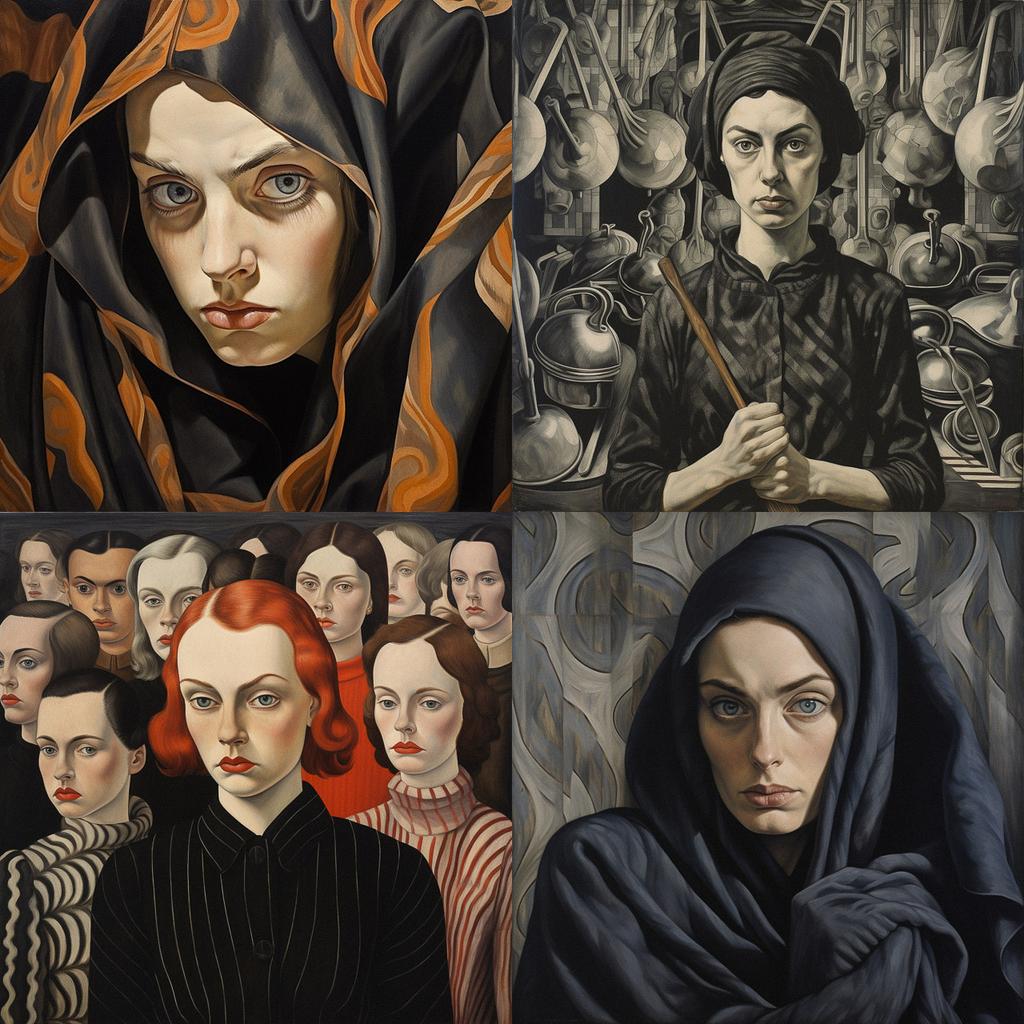 Charley Toorop style, Midjourney V5.2, render 1 of 4