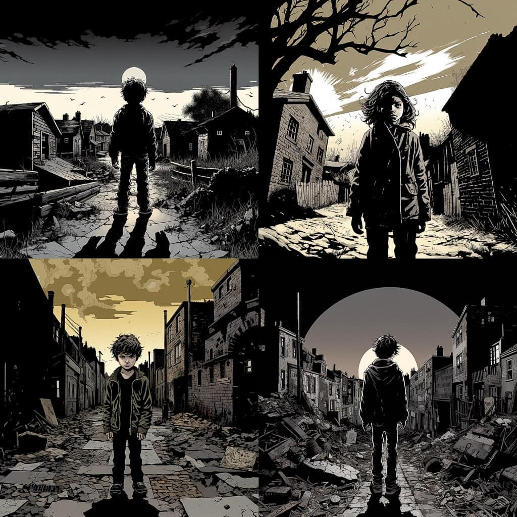 Charlie Adlard style, Midjourney V5.2, render 1 of 4
