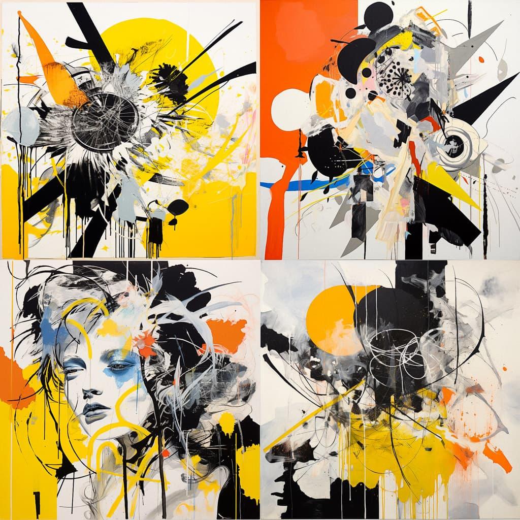 Charline von Heyl style, Midjourney V5.2, render 1 of 4
