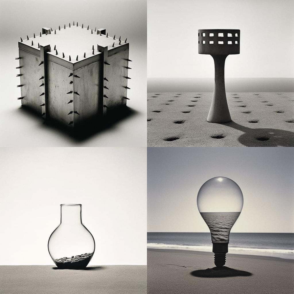 Chema Madoz style, Midjourney V5.2, render 1 of 4
