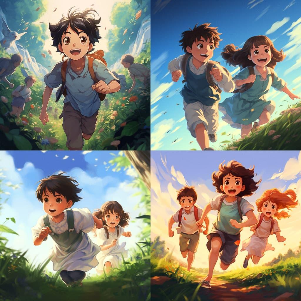 Children Who Chase Lost Voices style, Midjourney V5.2, render 1 of 4
