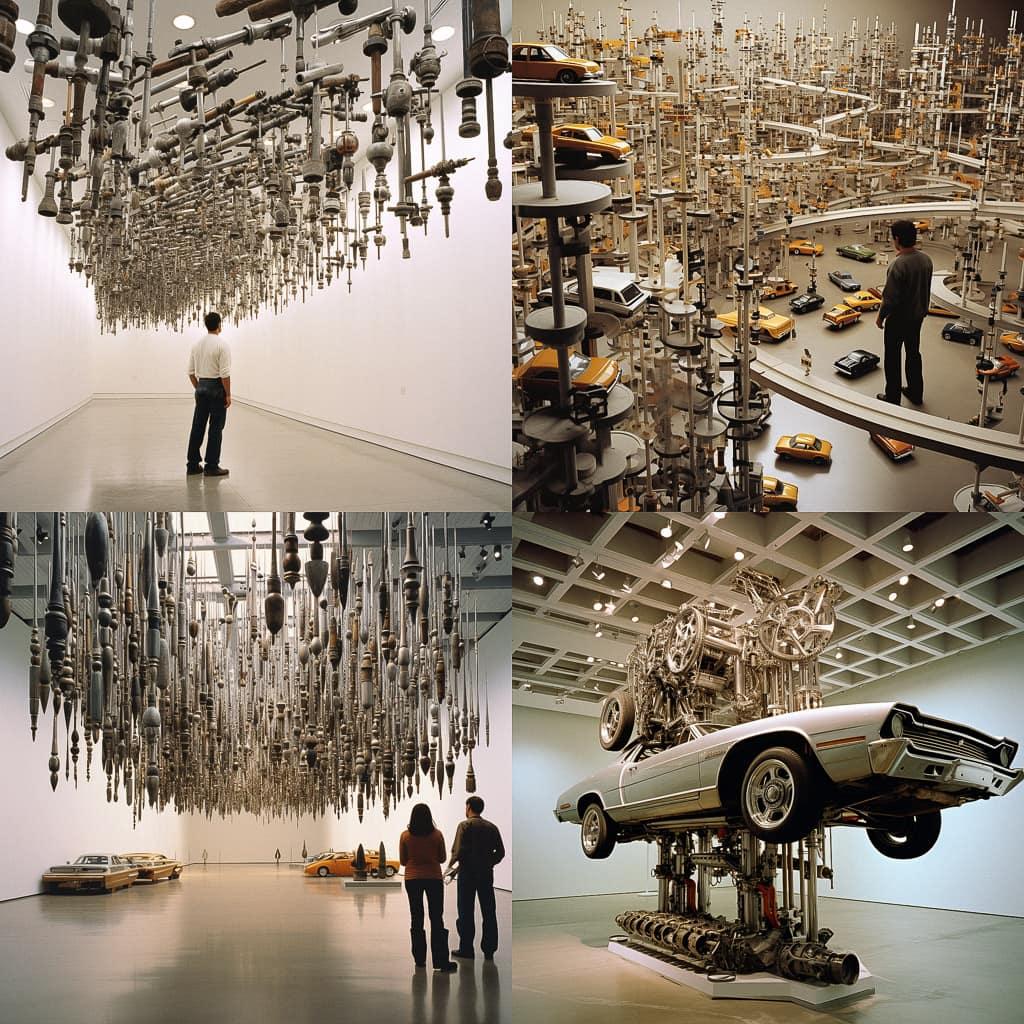 Chris Burden style, Midjourney V5.2, render 1 of 4