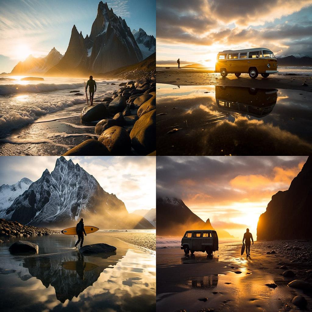 Chris Burkard style, Midjourney V5.2, render 1 of 4