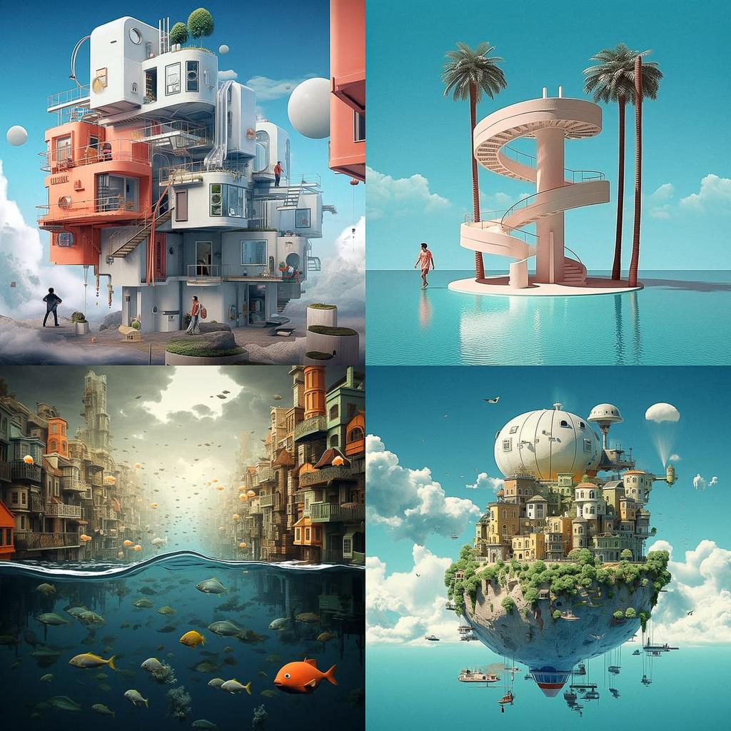 Chris LaBrooy style, Midjourney V5.2, render 1 of 4