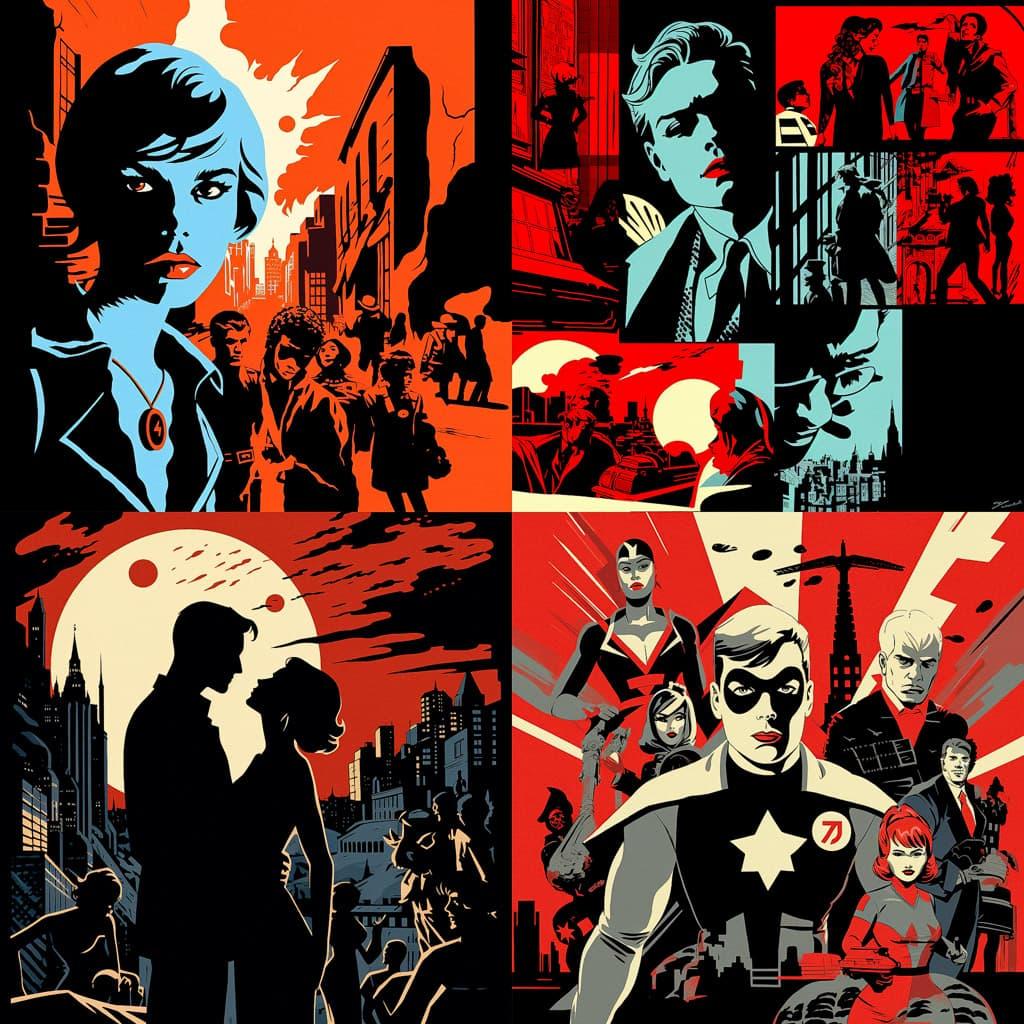 Chris Samnee style, Midjourney V5.2, render 1 of 4
