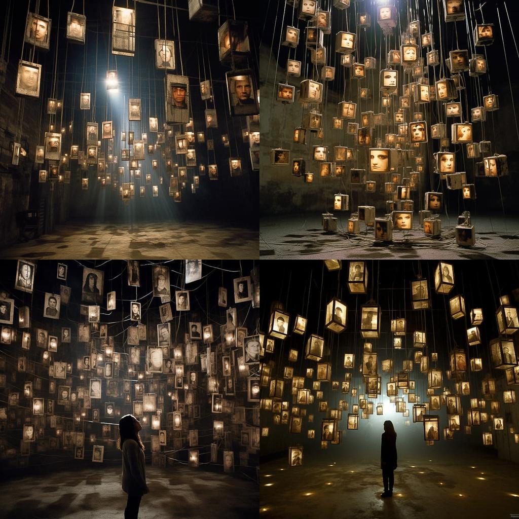 Christian Boltanski style, Midjourney V5.2, render 1 of 4