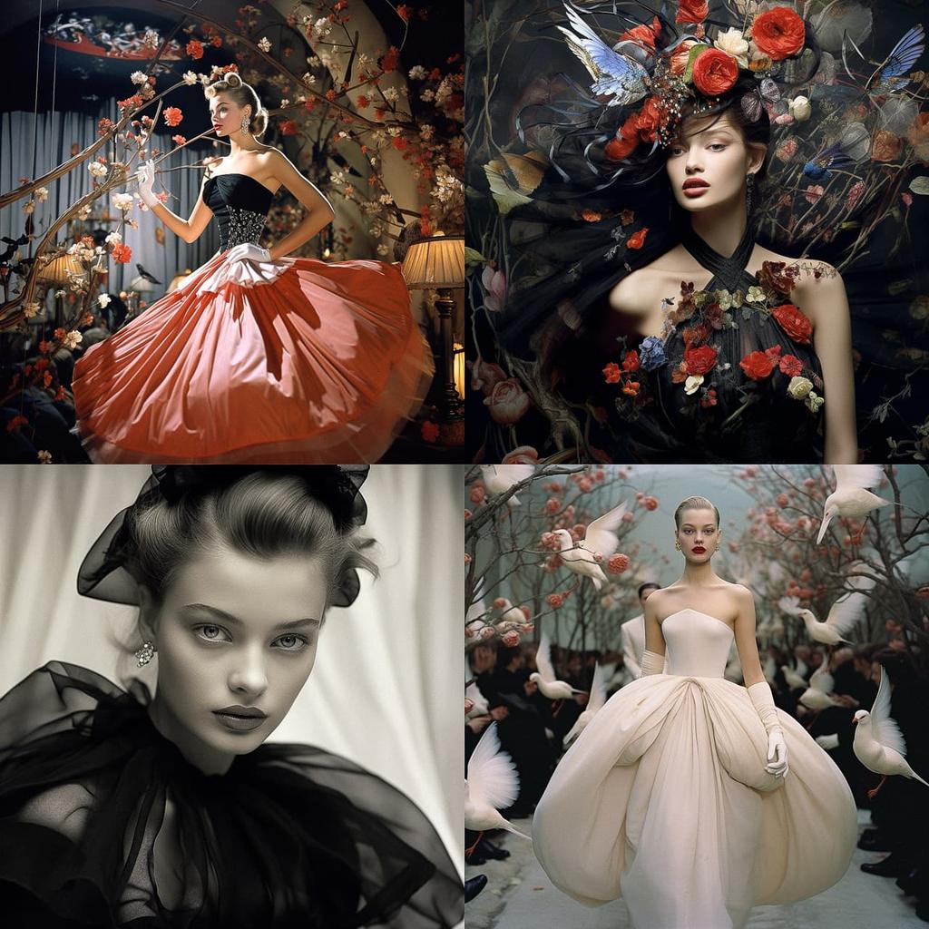 Christian Dior style, Midjourney V5.2, render 1 of 4