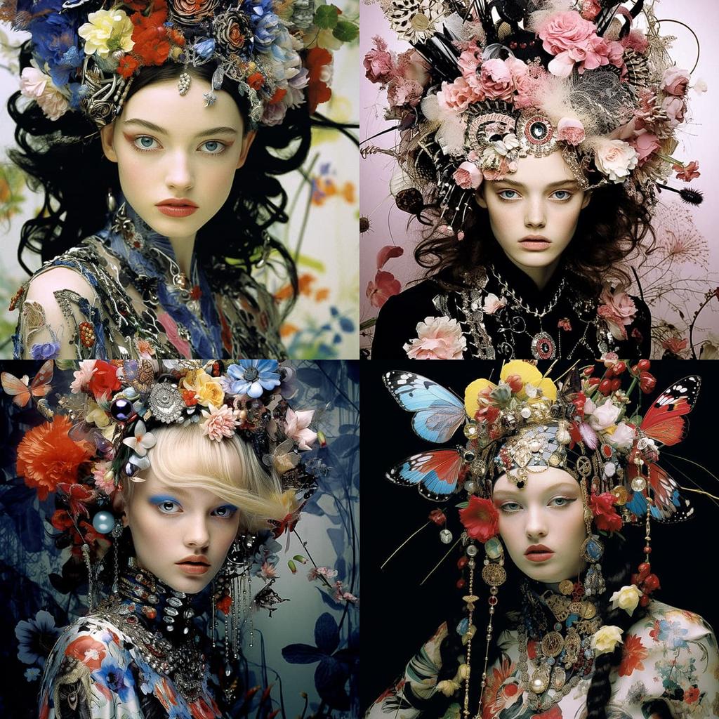 Christian Lacroix style, Midjourney V5.2, render 1 of 4