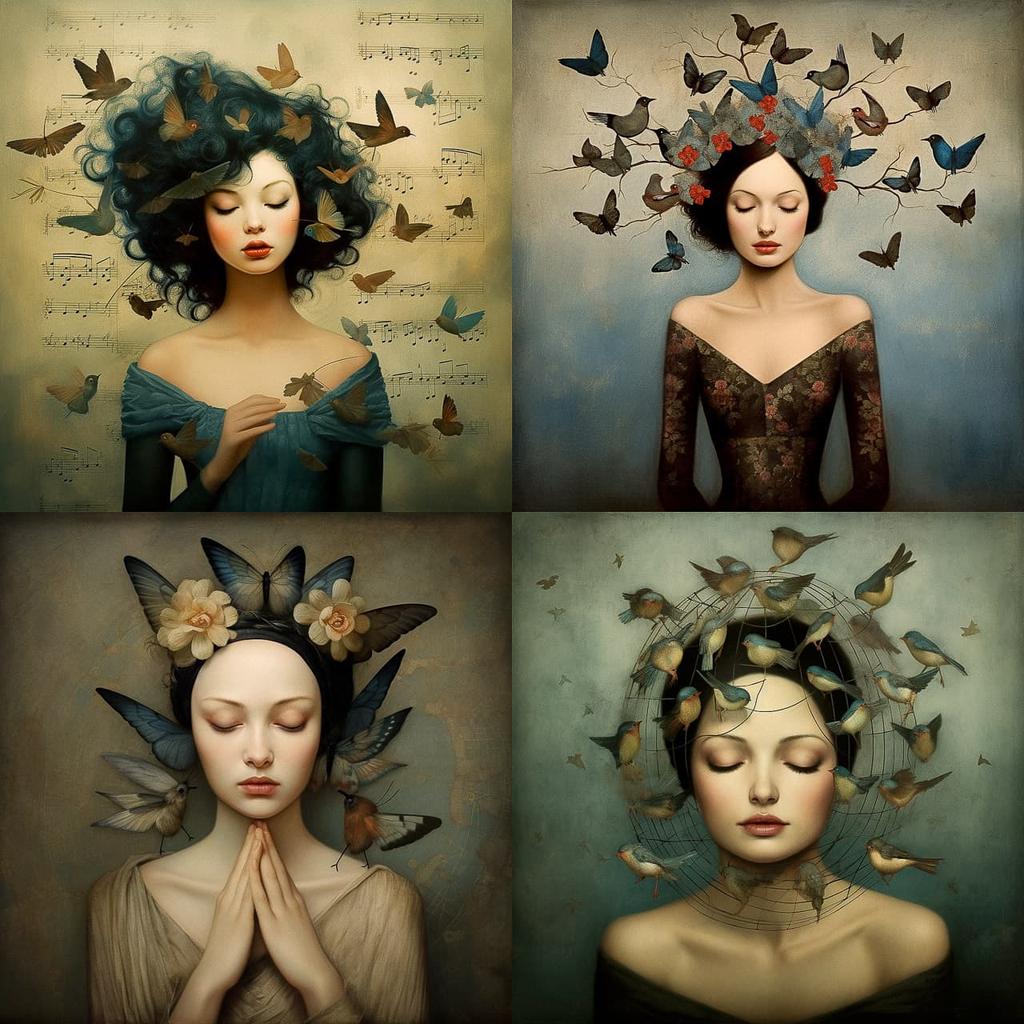 Christian Schloe style, Midjourney V5.2, render 1 of 4