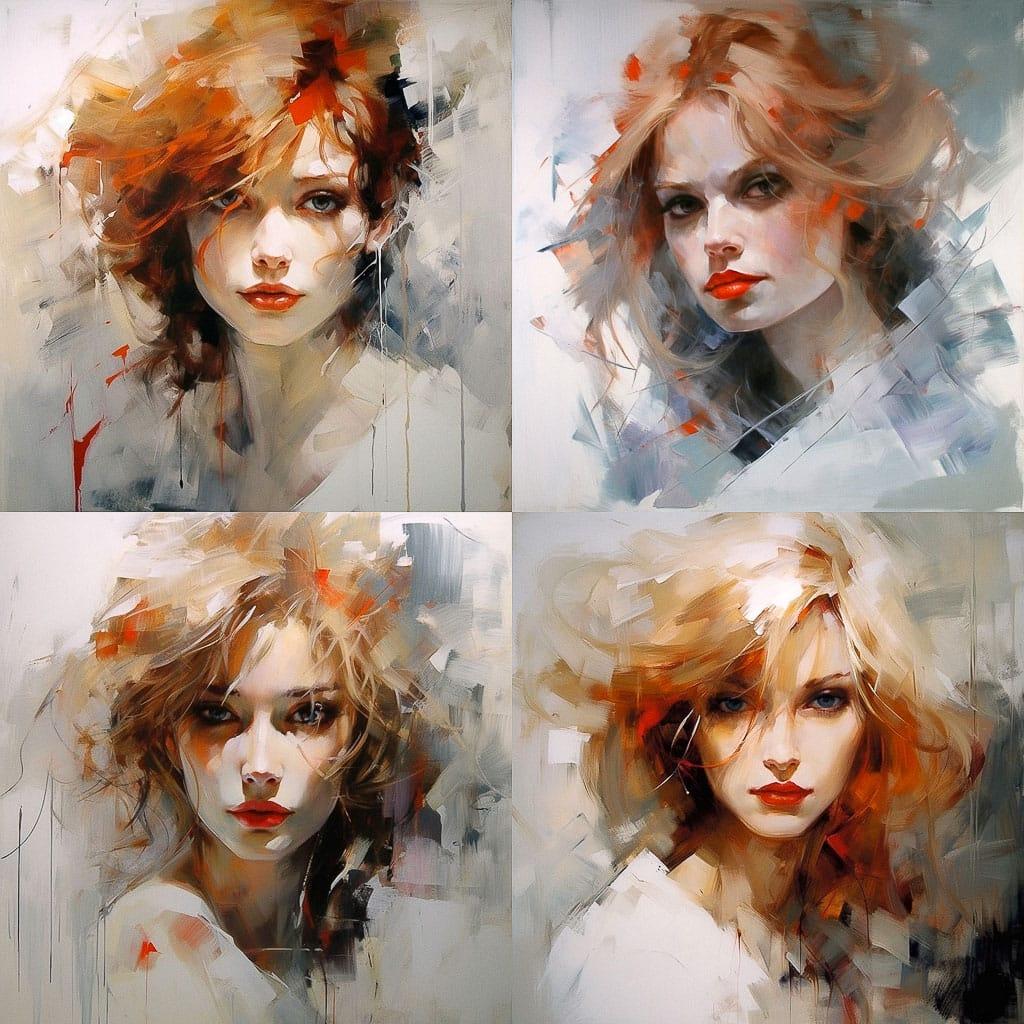 Christine Comyn style, Midjourney V5.2, render 1 of 4