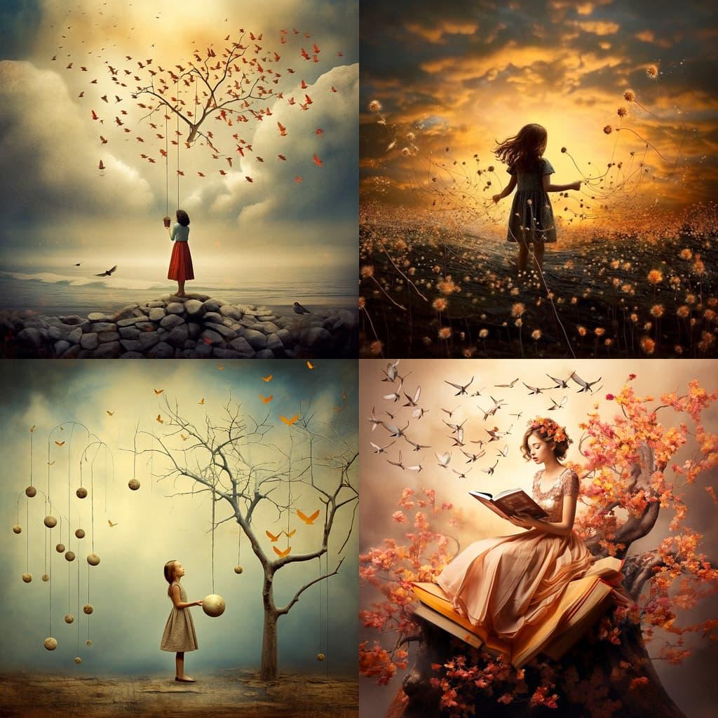Christine Ellger style, Midjourney V5.2, render 1 of 4