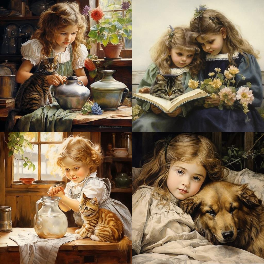 Cicely Mary Barker style, Midjourney V5.2, render 1 of 4