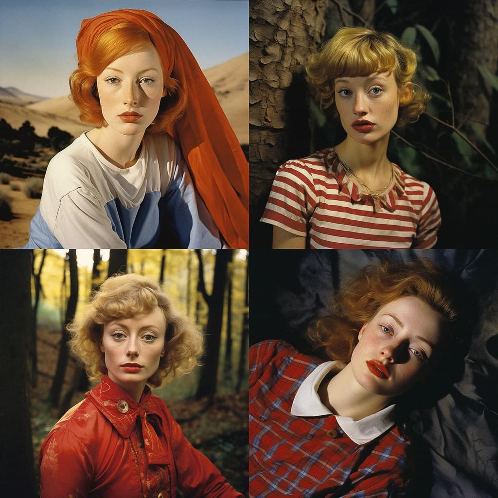 Cindy Sherman style, Midjourney V5.2, render 1 of 4